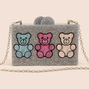 Demi Glitter Hardcase Gummy Bear Clutch